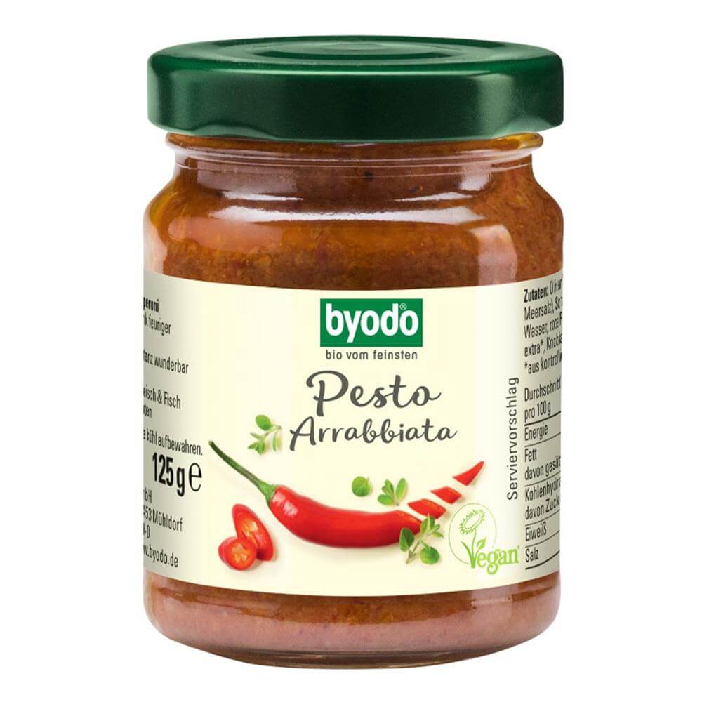 Pesto Arrabbiata FARA GLUTEN Byodo, bio, 125 g