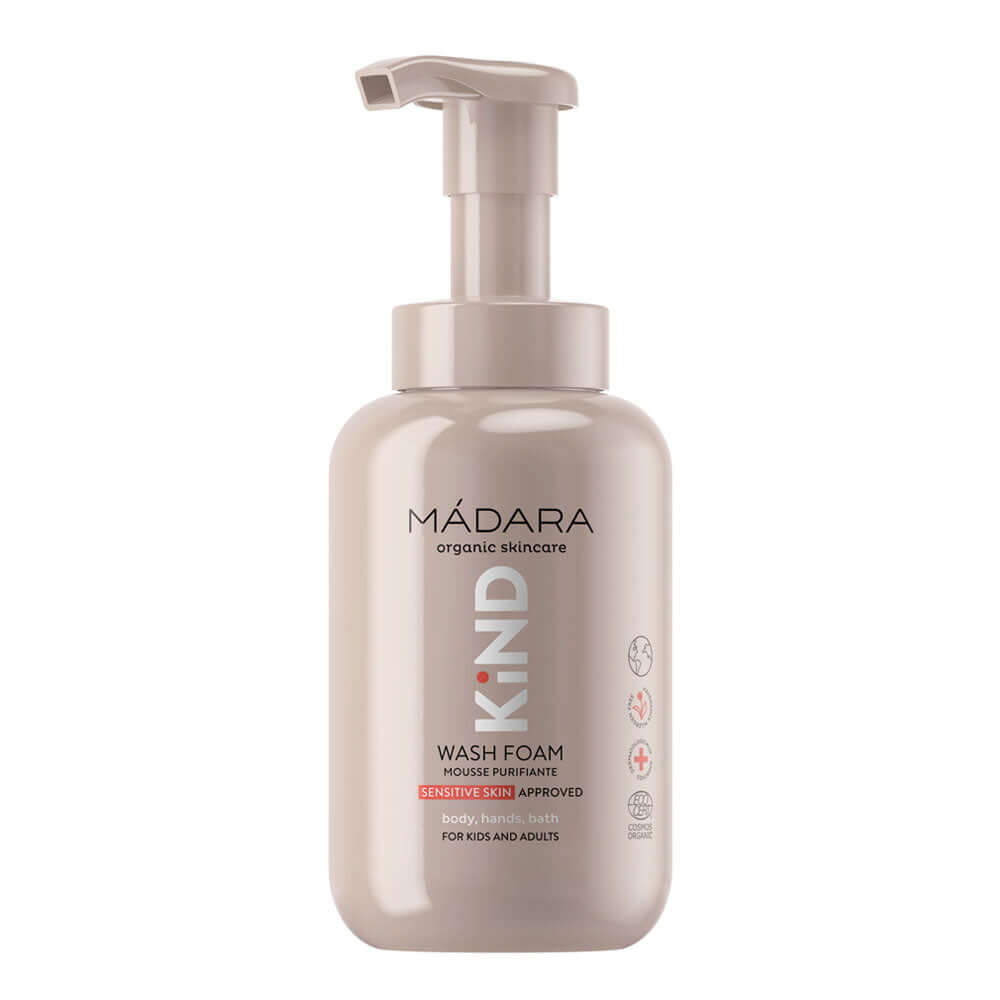 Spuma de curatare delicata Kind pentru bebelusi,copii si adulti, Madara, 300ml, naturala