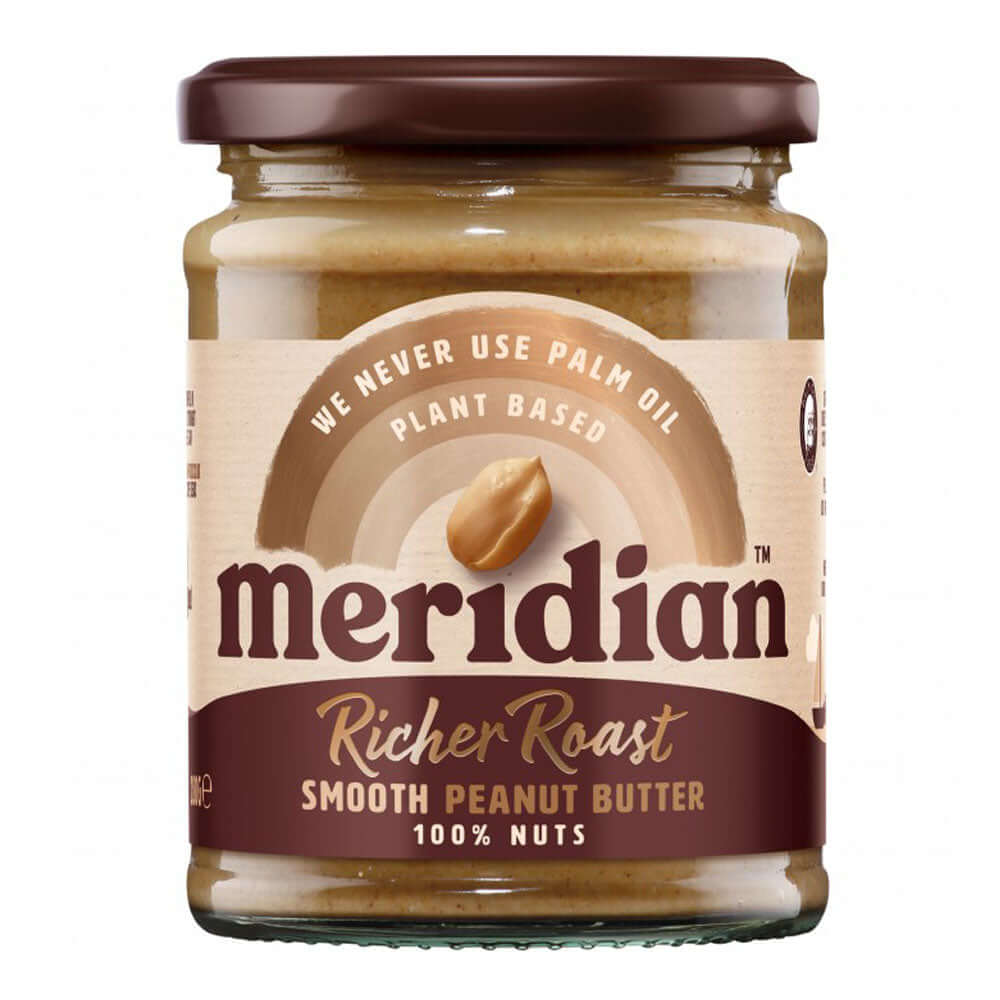 Crema de arahide gust intens Meridian, 280g, natural