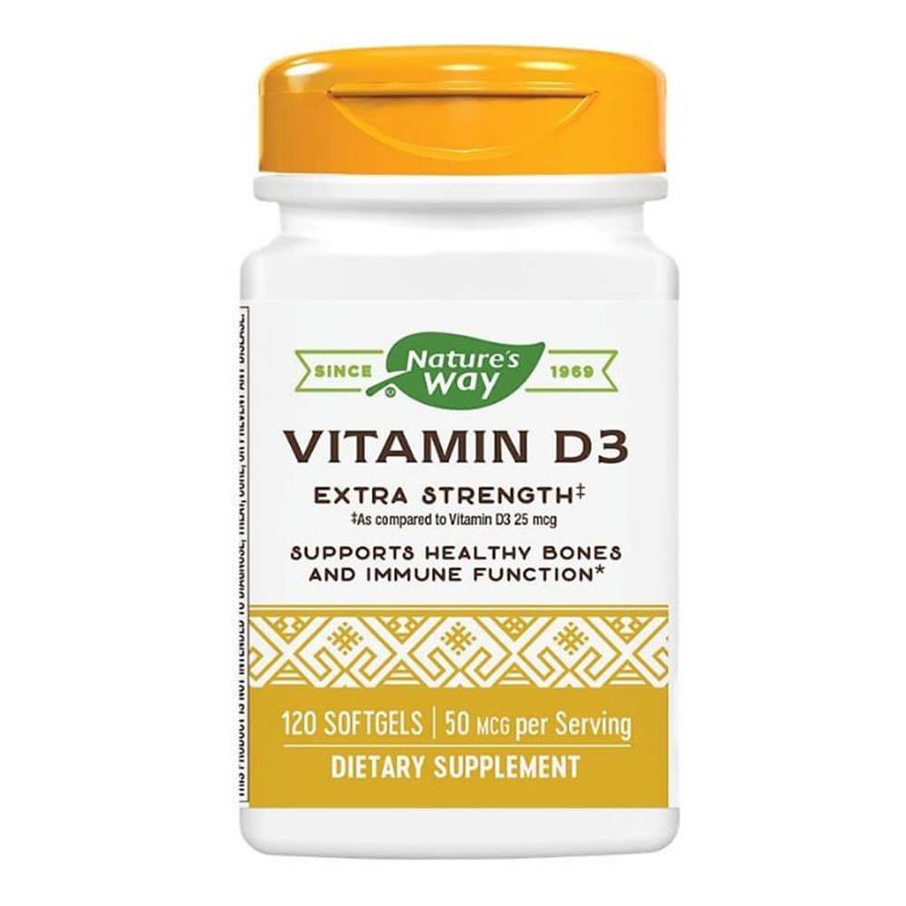 Vitamin D3 2000UI (adulti) 120 capsule moi Nature\'s Way, natural
