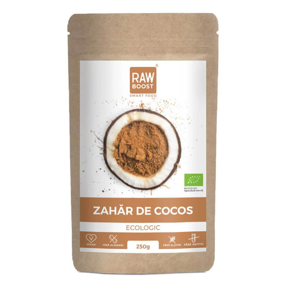 Zahar de cocos RawBoost, bio, 250 g