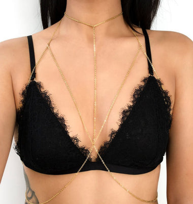 Radiant Crystal Bra - Body Chain Bralette – Garlani