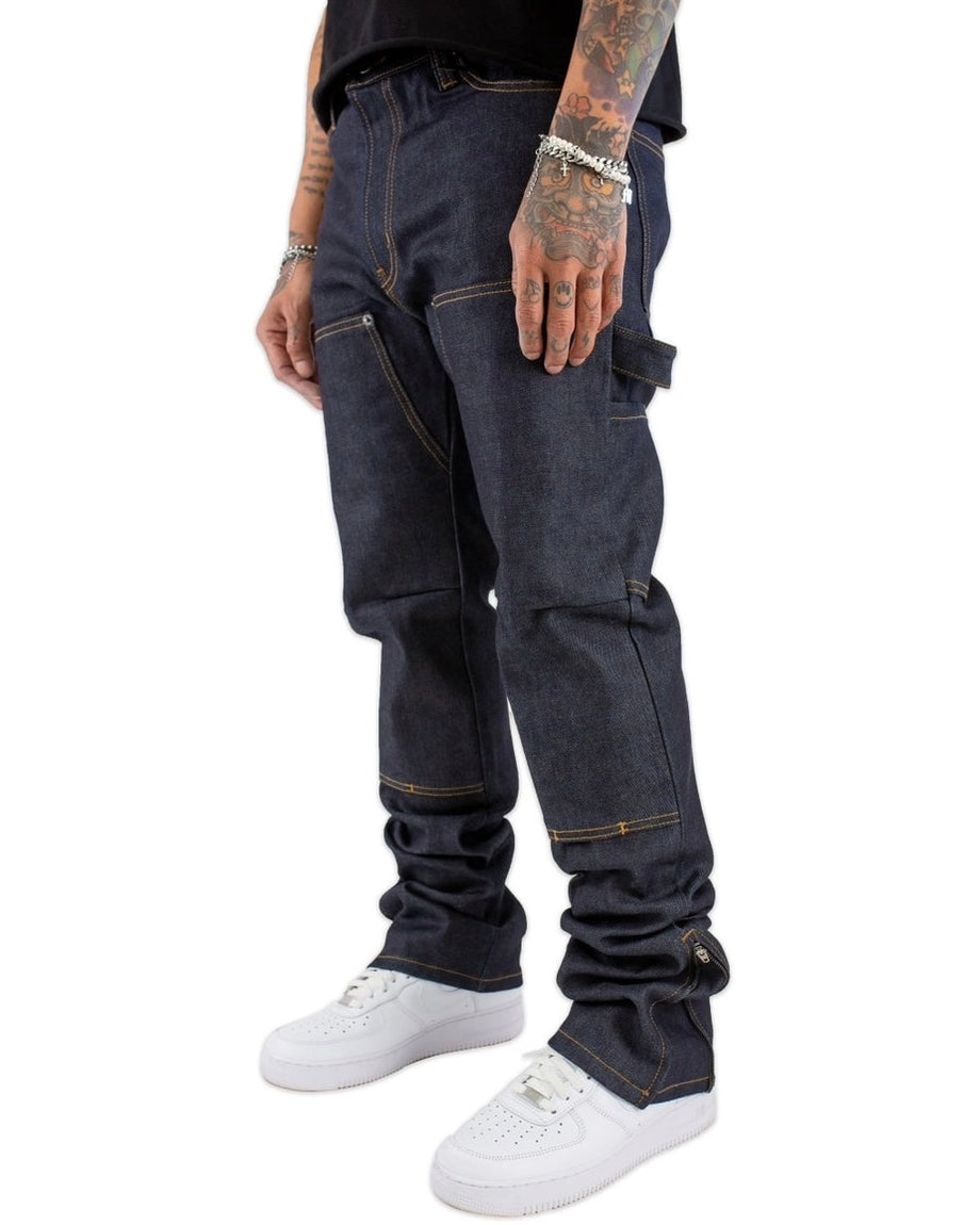 Monet Double Knee Raw Denim Carpenter Pants