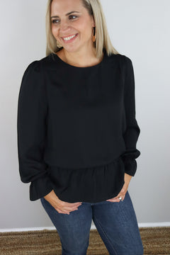 You Complete Me Blouse - Black