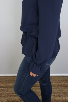 You Complete Me Blouse - Navy