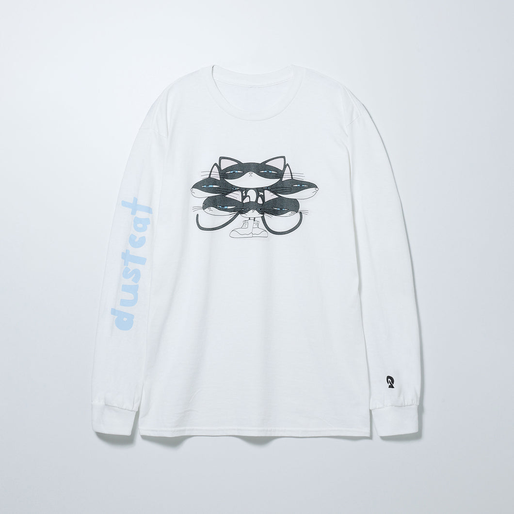 【内祝い】 DUSTCELL dustcat ロングスリーブTシャツ WHITE