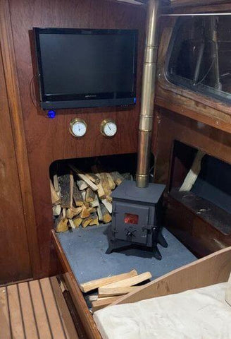 yacht wood stove