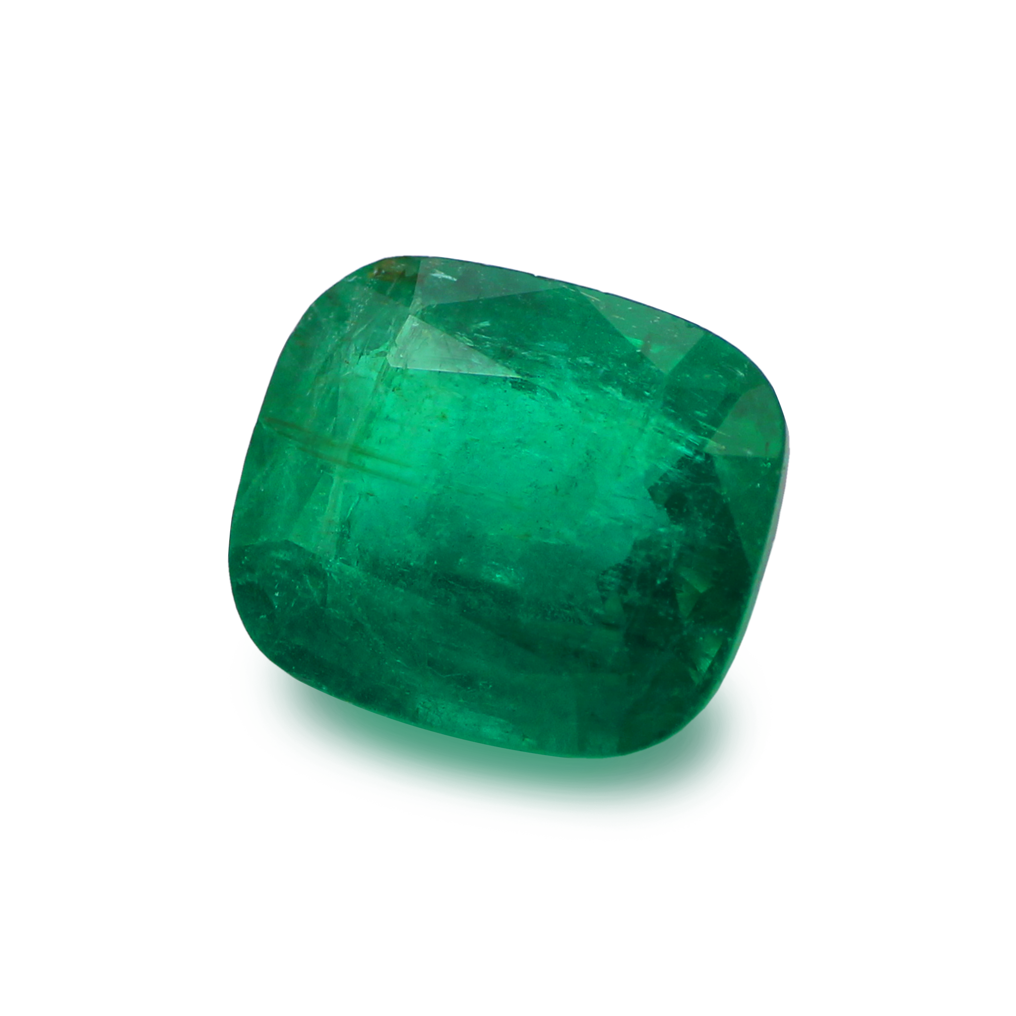 2.75ct Heated Emerald Cushion– Gem Centre
