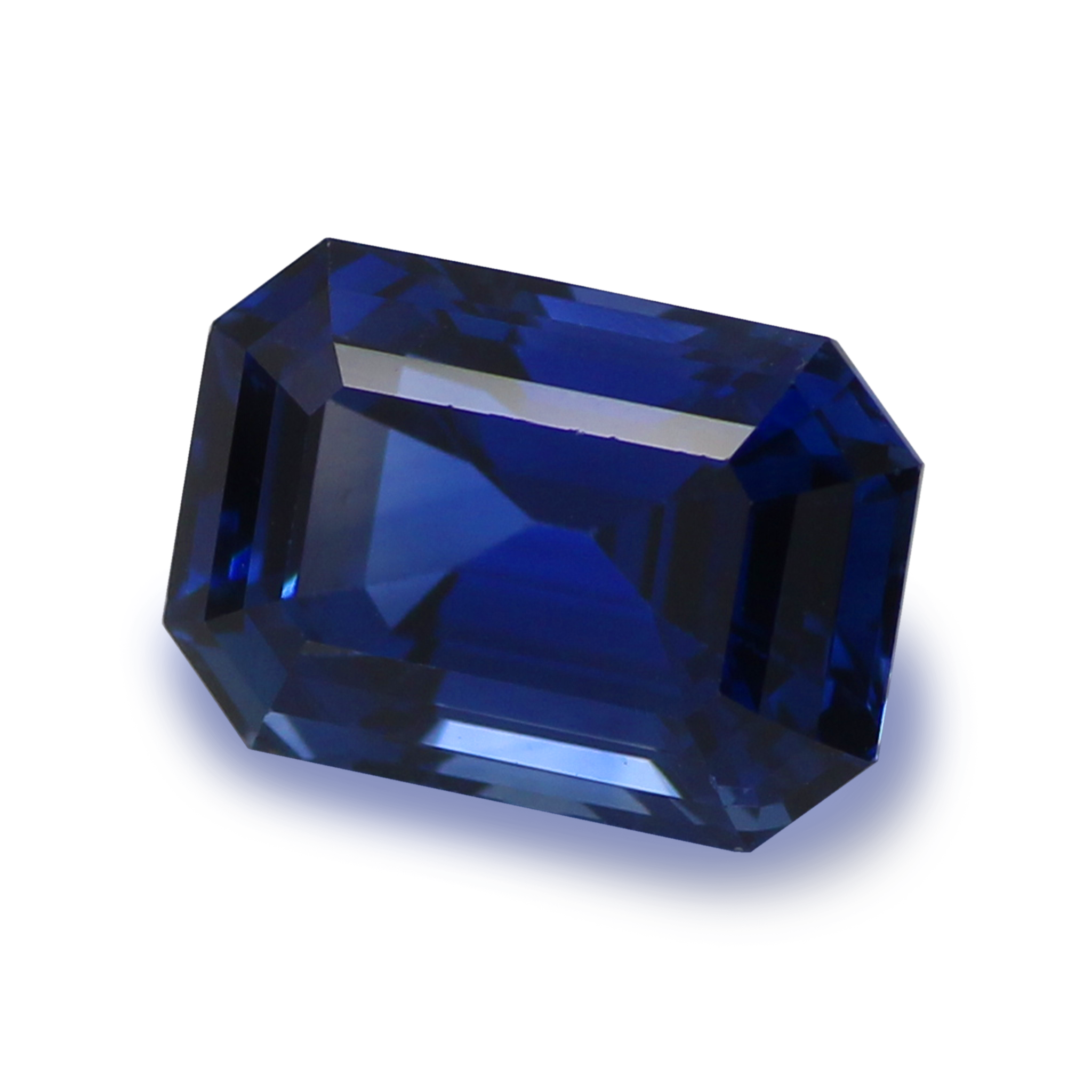 4.45ct Heated Sapphire Octagon Royal Blue– Gem Centre