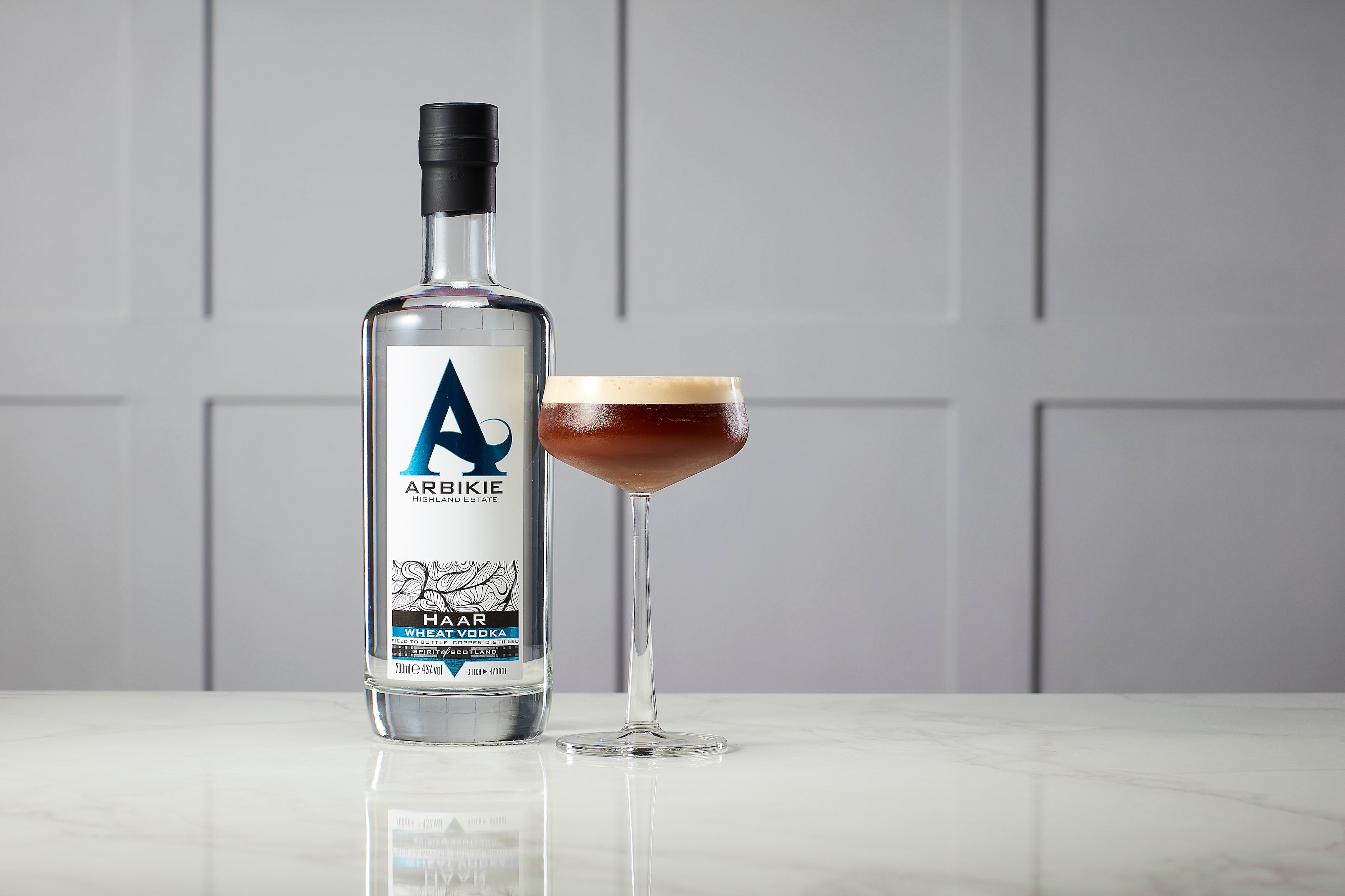 arbikie haar vodka salted caramel espresso martini cocktail
