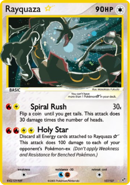 Holo Shiny Rayquaza / Custom holographic Pokémon card / V Card -   Portugal