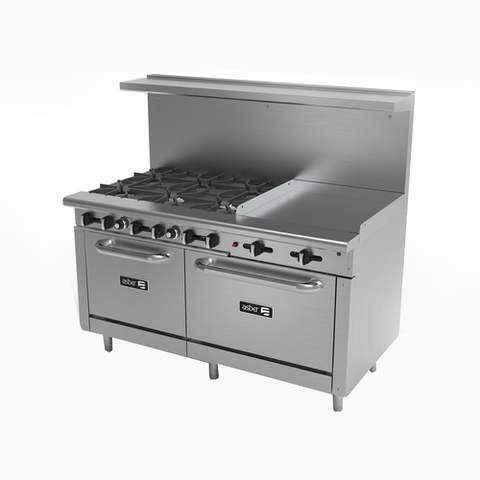 Therma Tek 6 Burner Gas Range with Convection Oven