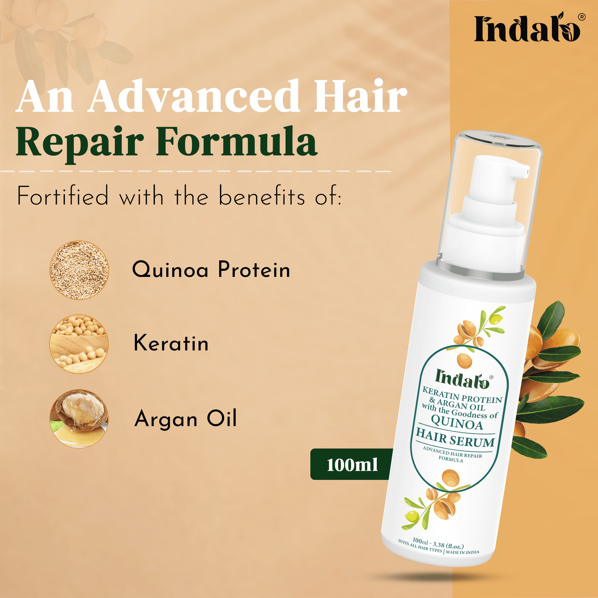 Buy Best Hair Serum for Dry  Frizzy Hair in India  Indalo