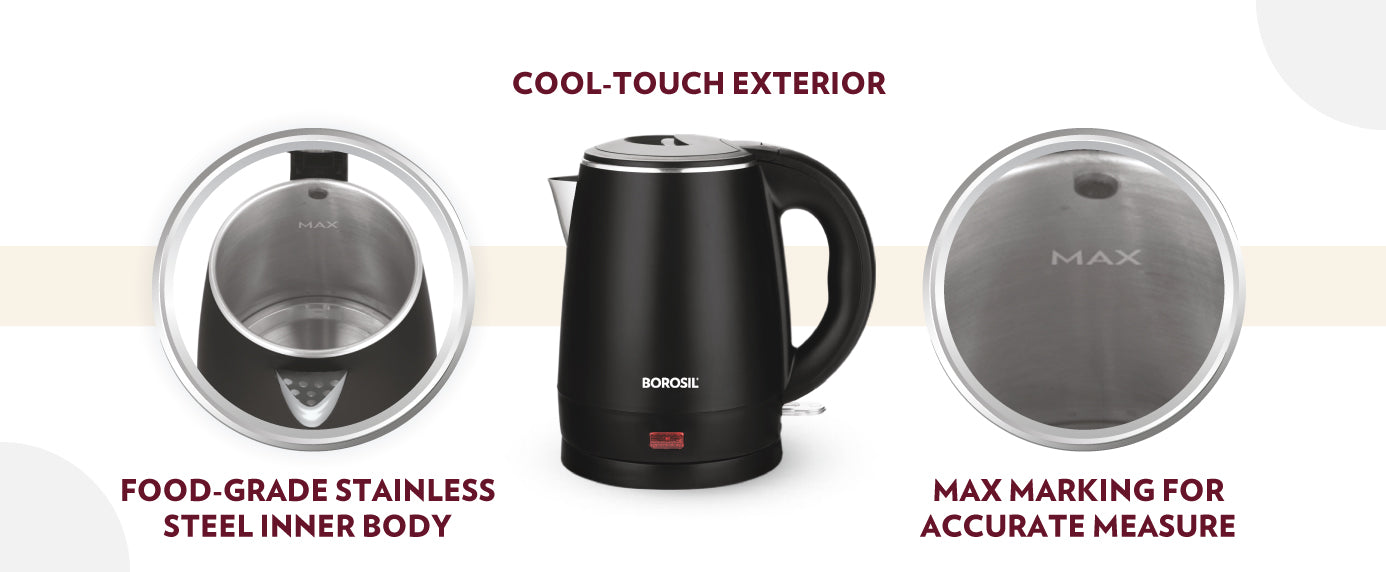 Borosil Cooltouch Electric Kettle, 1.2 L