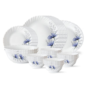 Larah by Borosil, Bellflower Dinner Set