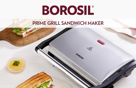 Borosil Meta Prime Grill Sandwich Maker, Power: 700W