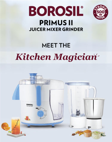 Buy Primus II Juicer Mixer Grinder 500W at Best Price Online in India -  Borosil