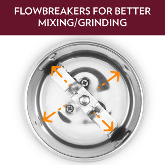 Flow breakers in jars