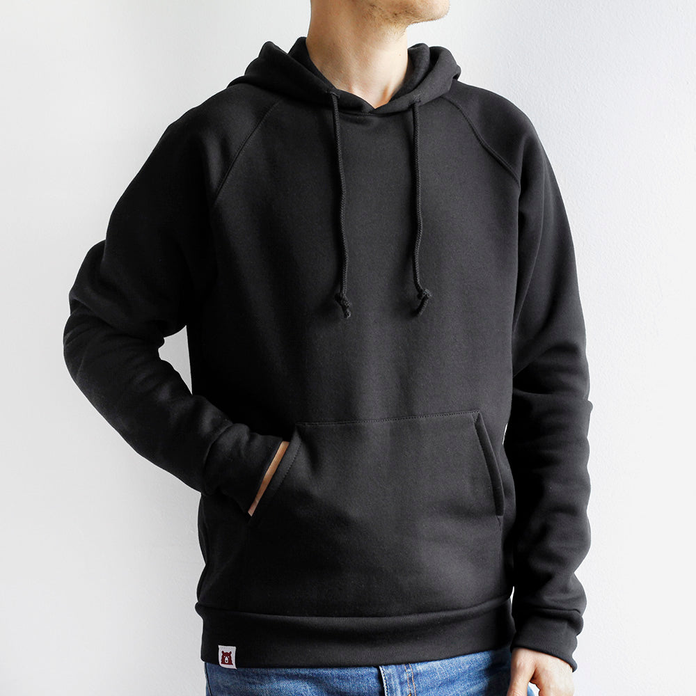 BASICS Classic Pop Over Hoodie - Black – North Standard Trading Post