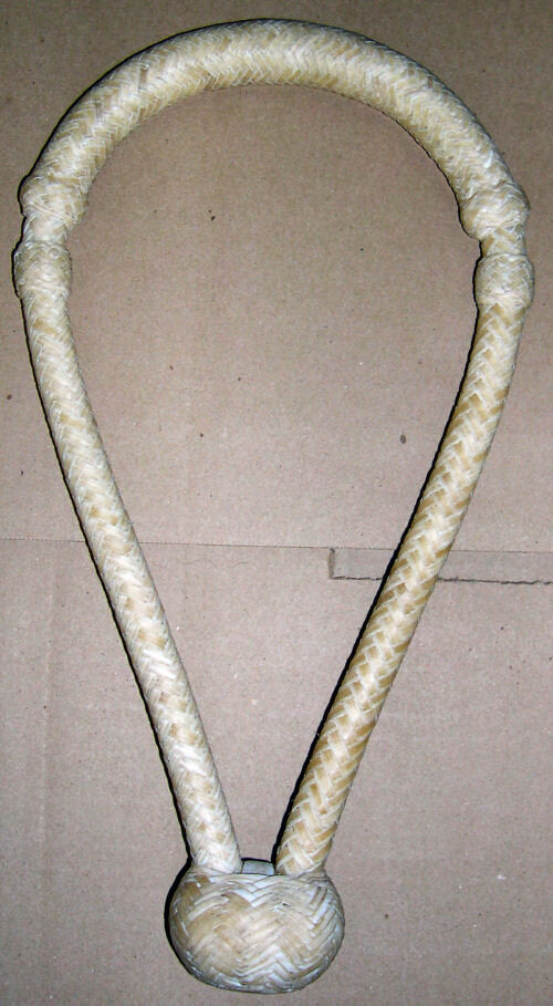 60 Plait Bosal Rawhide with Accented Dyed Rawhide and Spacer