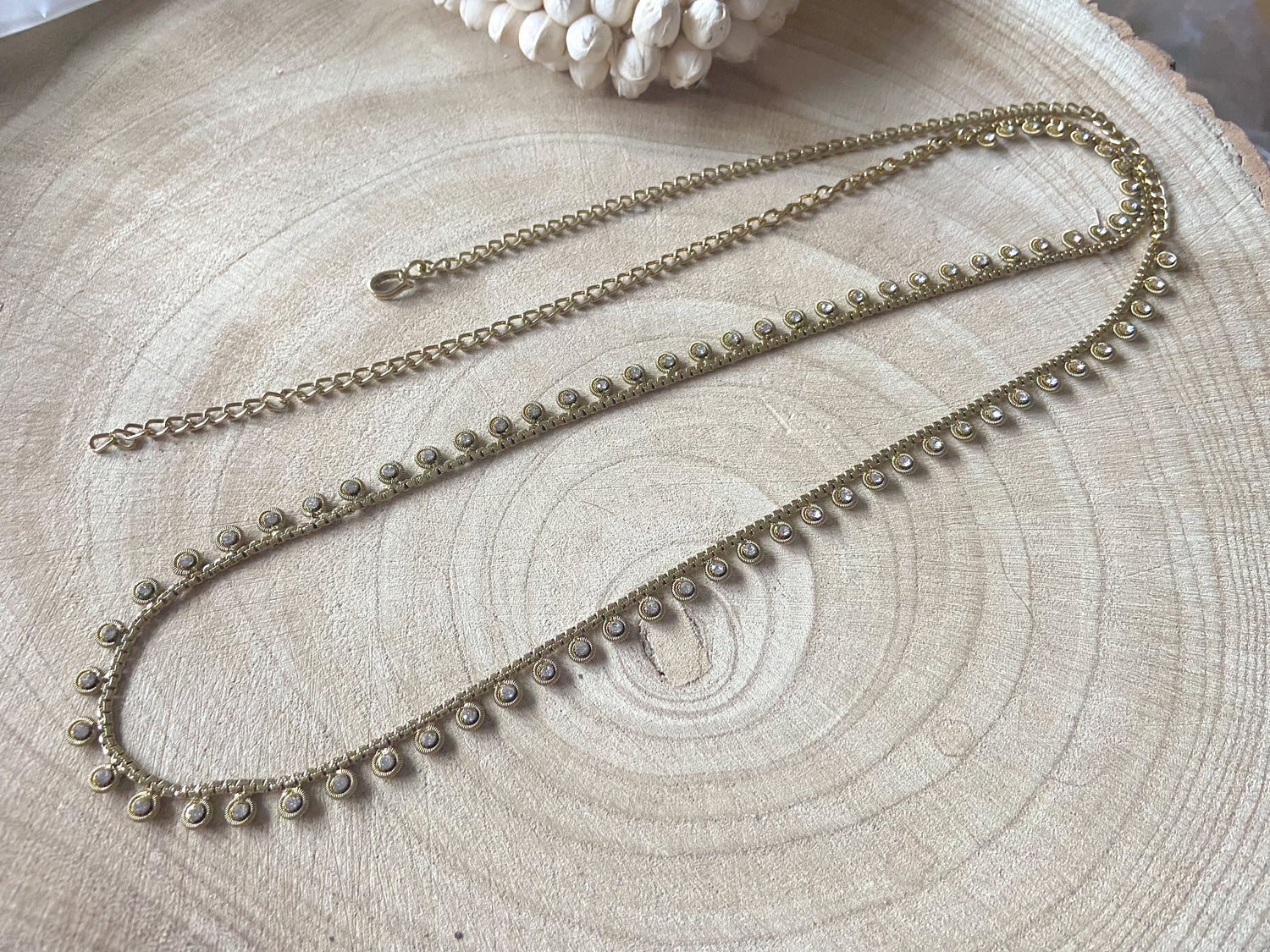 stone waist chain