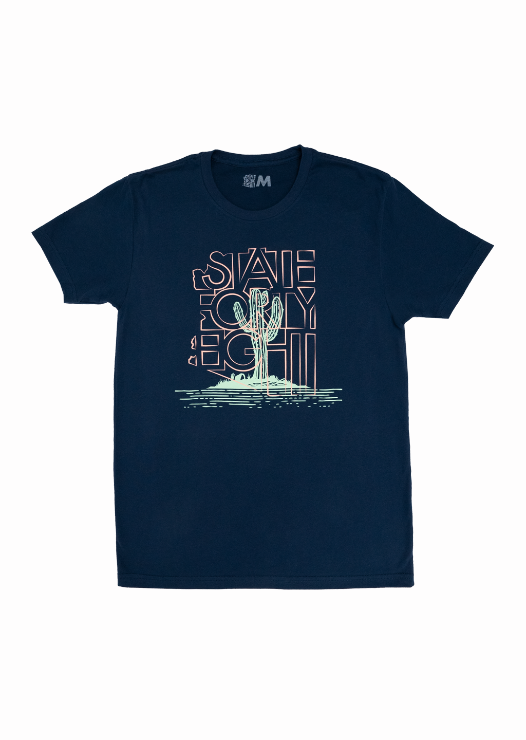 Men's Crew Neck Saguaro Party | Navy - State Forty Eight product image