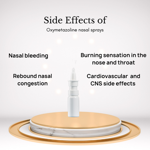 Side effects of oxymetazoline nasal sprays