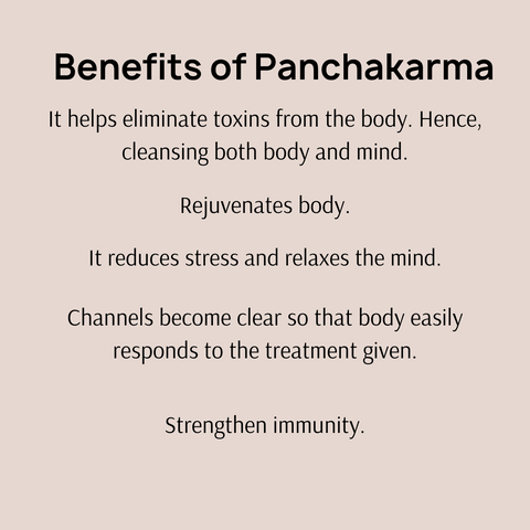 Benefits of Panchakarma