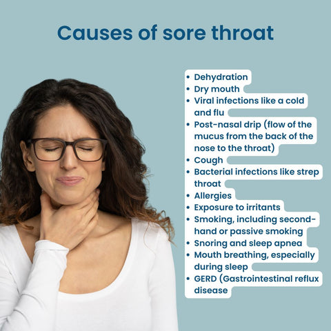 Causes of sore throat