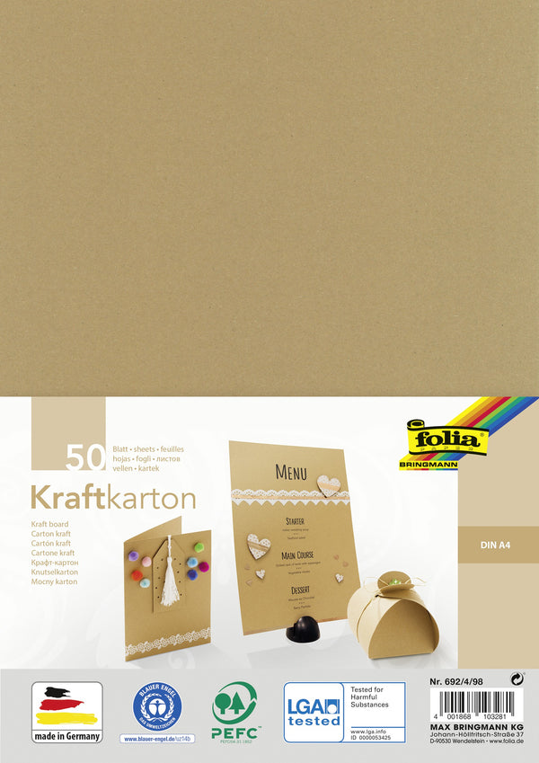 Pochette papier kraft A4 120g/m²