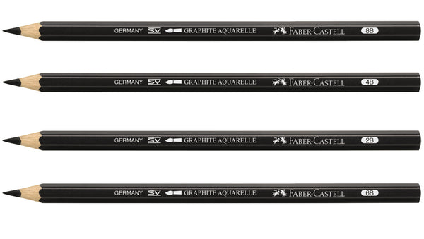 FABER-CASTELL 6 Crayons Graphite Castell 9000 - Crayon de couleur - Achat &  prix