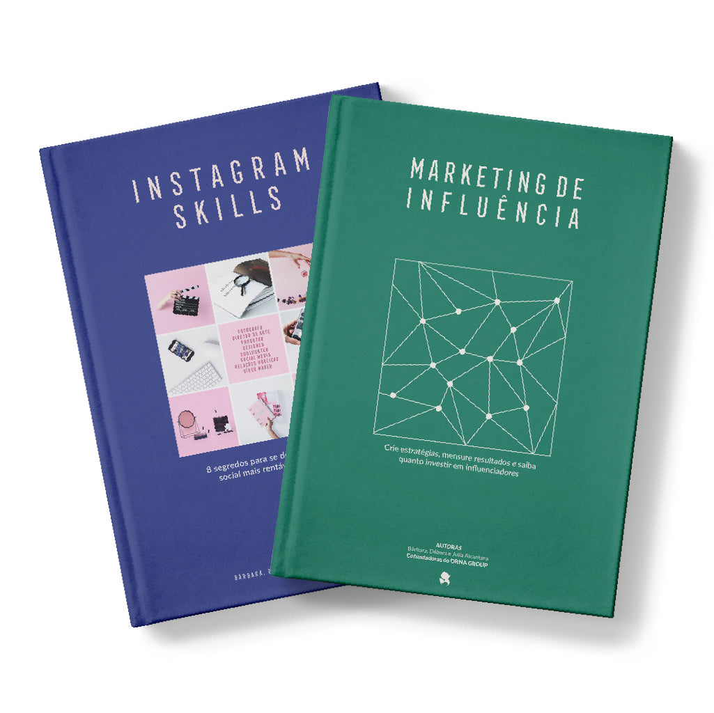 COMBO DE LIVROS: Marketing de Influência e Instagram Skills – ORNA Concept