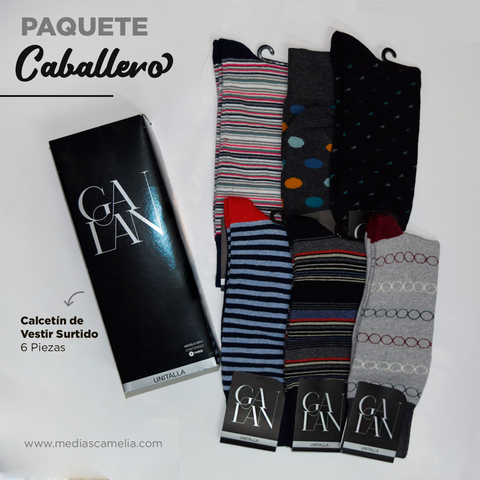 paquete calcetín caballero navidad 