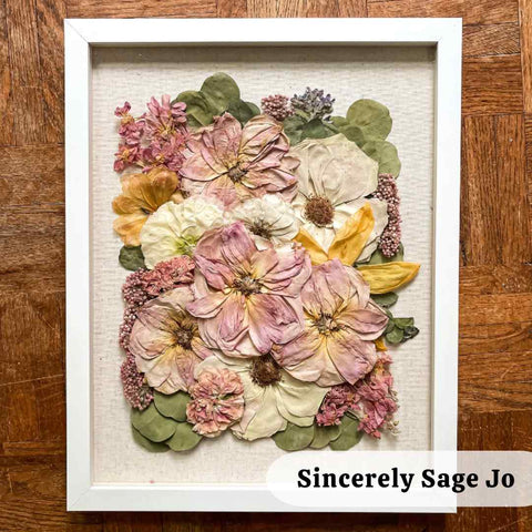 sincerely sage jo preserved floral