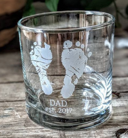 engraved glass for dad