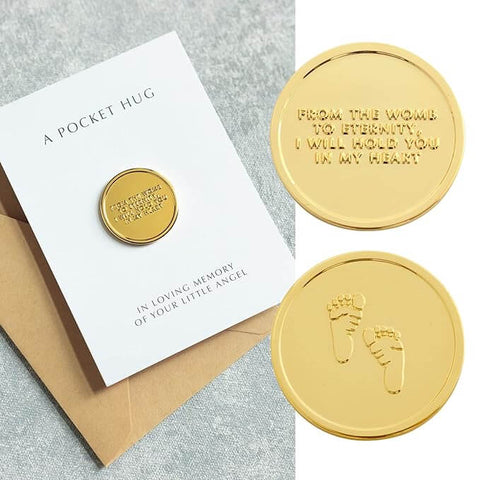 pocket hug coin for baby loss