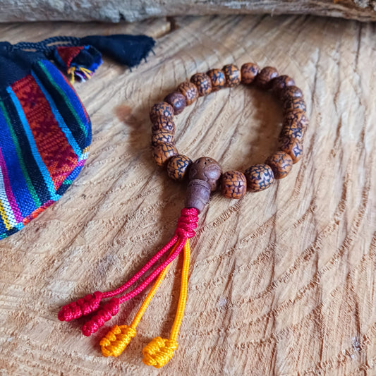Wood Buddhist Mala Beads Bracelet - Enso Martial Arts Shop Bristol
