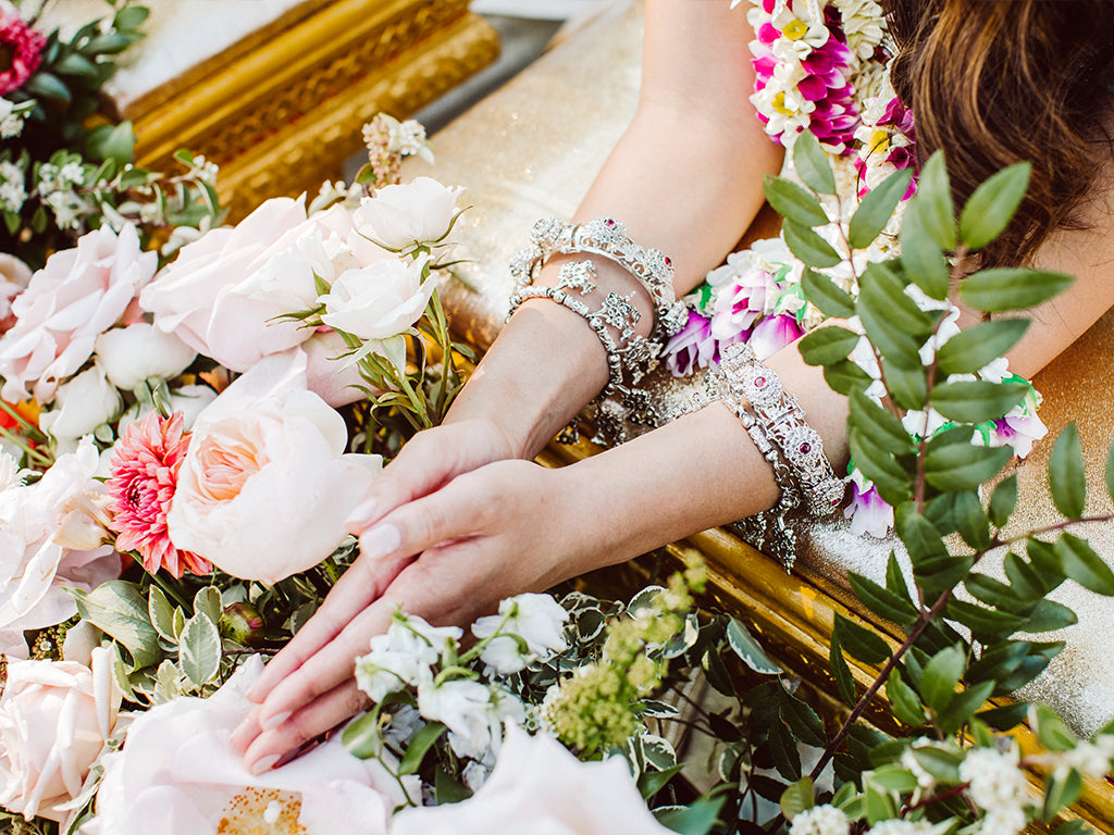 Love Life & Bloom A & J tea ceremony prayer hands