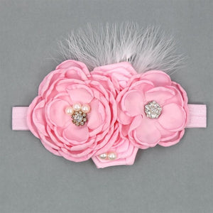 Vintage Flower Headband For Baby Girls