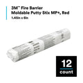 3M™ Fire Barrier Moldable Putty Stix MP+, 1.45 in x 6 in, 12 per case  7000059397