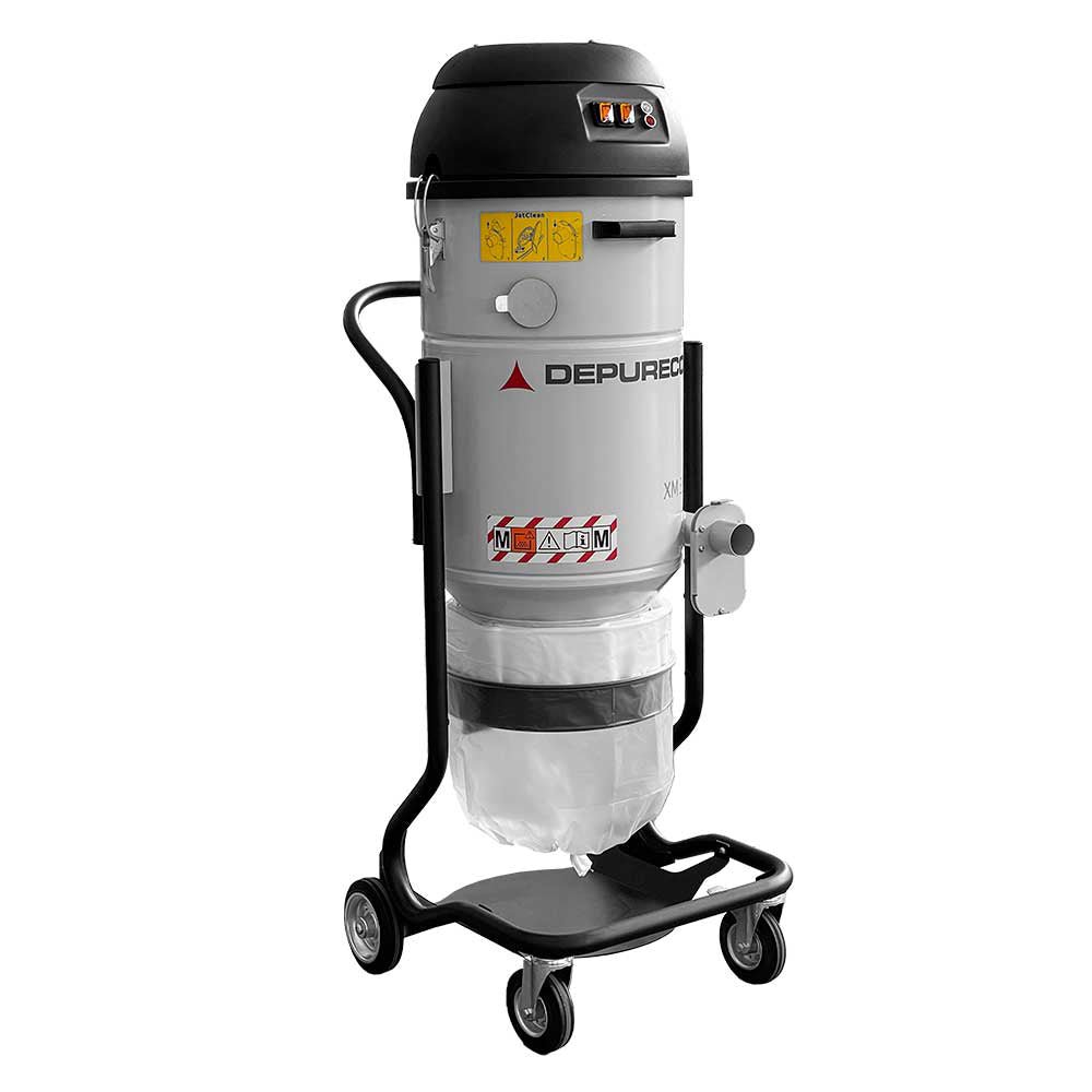 Depureco Industrial Vacuum, 5.2HP, 336 CFM, Longopac