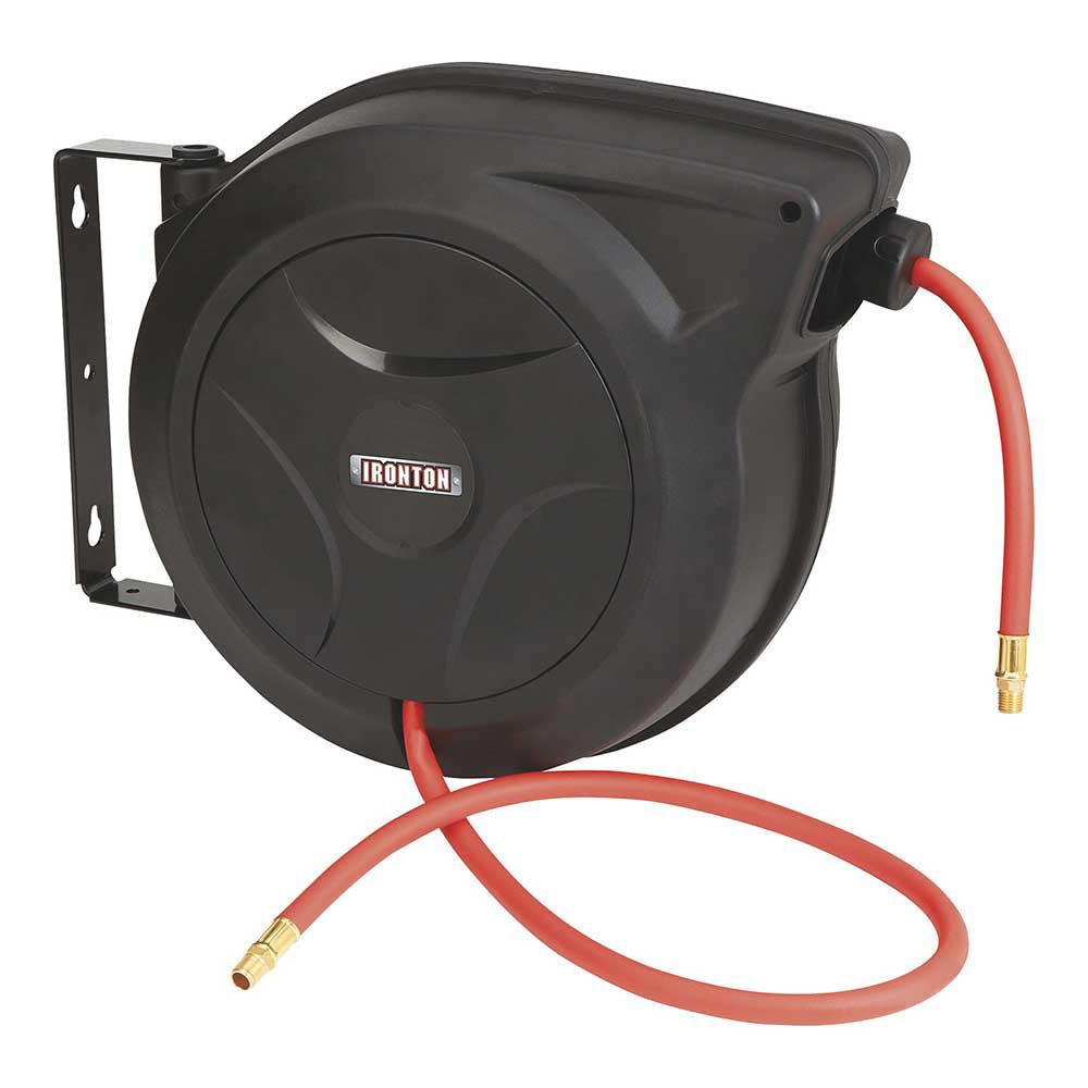Ironton, Compact Air Hose Reel With Polymer Hose