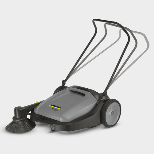 Compact floor sweeper KM 70/20 C: Adjustable push handle