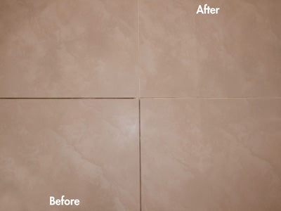 Grout before after