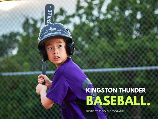 Kingston Thunders baseball team training Kids photography Sports photography