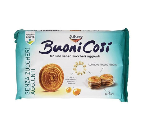 Galbusera Buoni così Vaniglia Shortbread with Vanilla Cream 160g – Italian  Gourmet UK