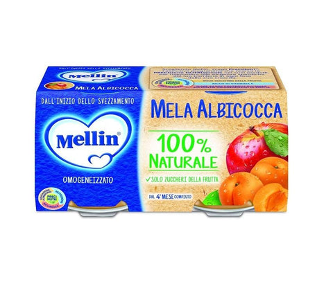 Mellin Frutta Mista Homogenized Mixed Fruit 2x100g – Italian Gourmet UK