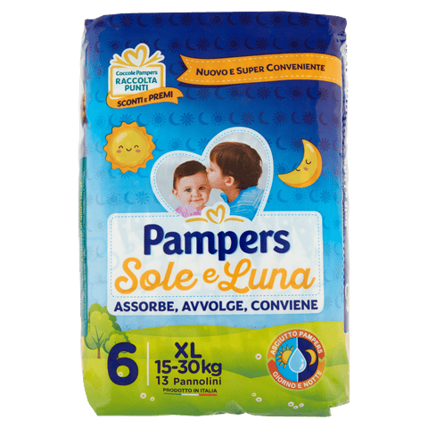 Pampers Pannolini Sole e Luna Maxi 7-18Kg 18 Diapers – Italian