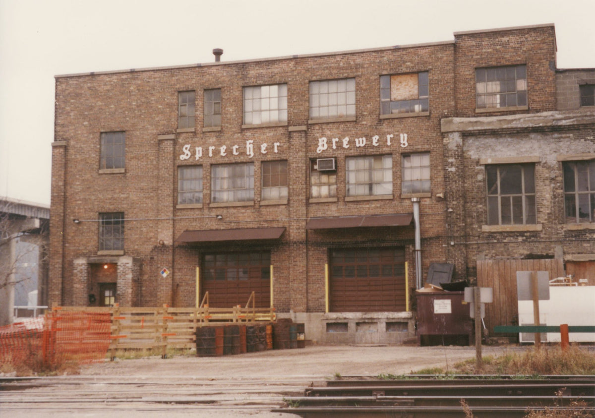 The original Sprecher building in the Menominee Valley