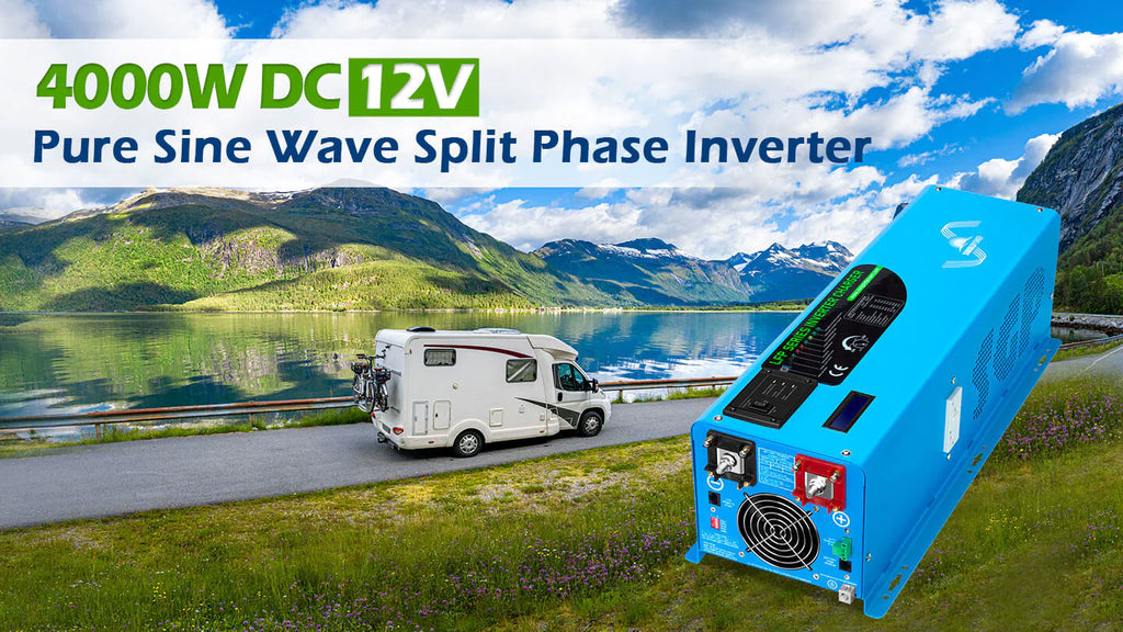 4000W DC 12V Split Phase Pure Sine Wave RV Inverter Charger Home Power  Inverter - SunGoldPower